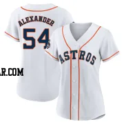 Jason Alexander Women's Houston Astros White Authentic 2022 World Series Champions Home Jersey