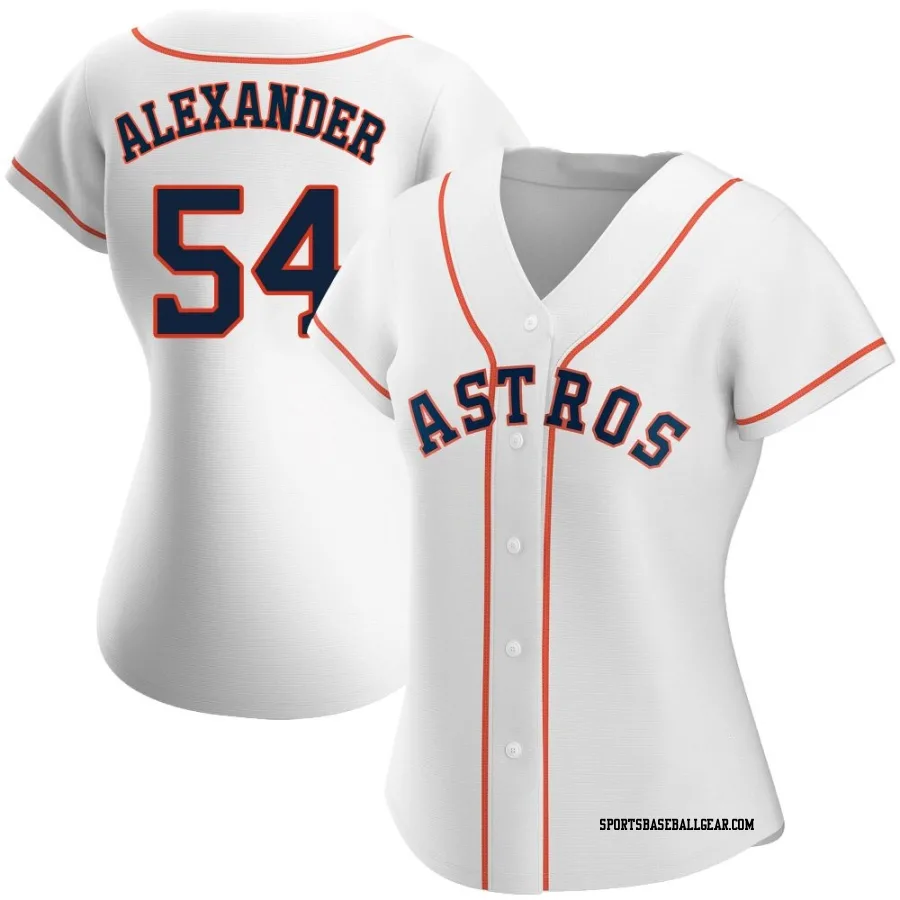 Jason Alexander Women's Houston Astros White Authentic Home Jersey