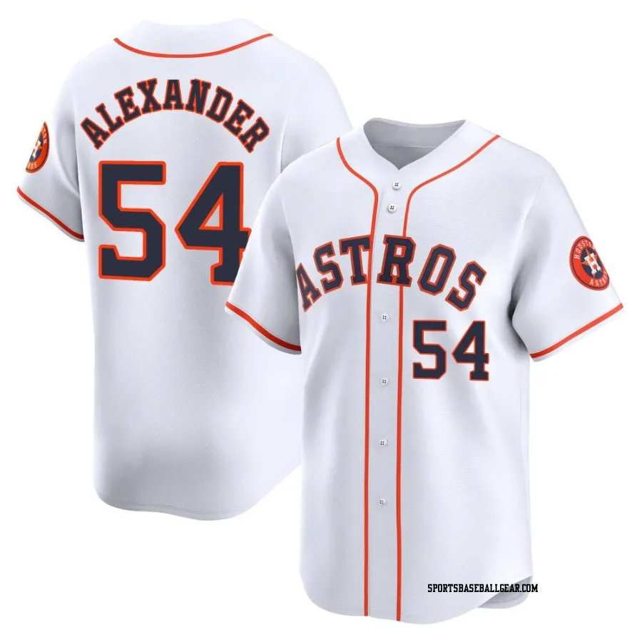 Jason Alexander Youth Houston Astros White Limited Home Jersey