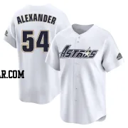Jason Alexander Youth Houston Astros White Limited Throwback Cooperstown Collection Jersey