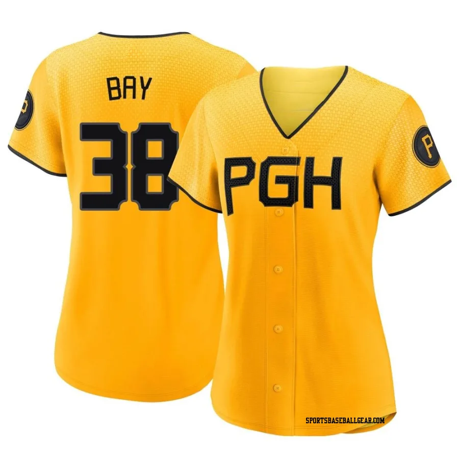 Jason Bay Women's Pittsburgh Pirates Gold Authentic 2023 City Connect Jersey