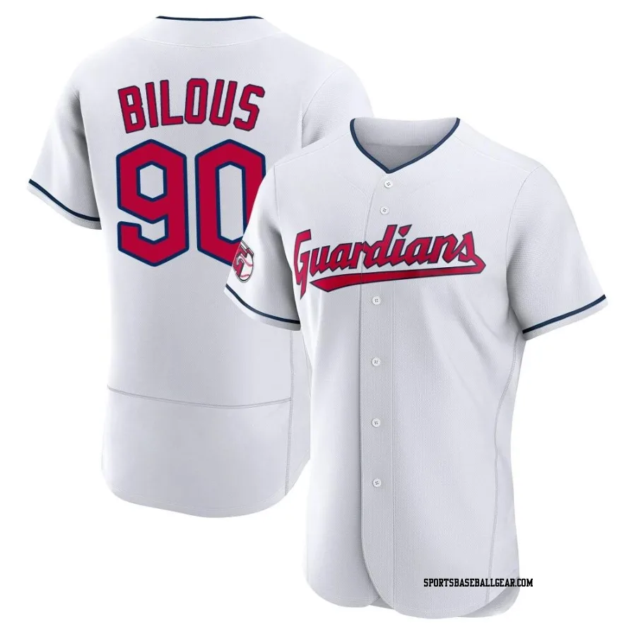 Jason Bilous Men's Cleveland Guardians White Authentic Home Jersey
