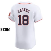 Jason Castro Men's Houston Astros White Elite Home Jersey