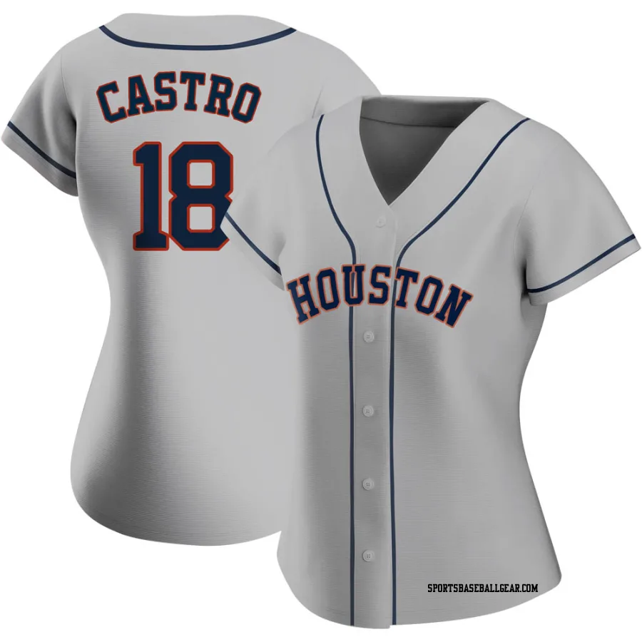 Jason Castro Women's Houston Astros Gray Authentic Road 2020 Jersey