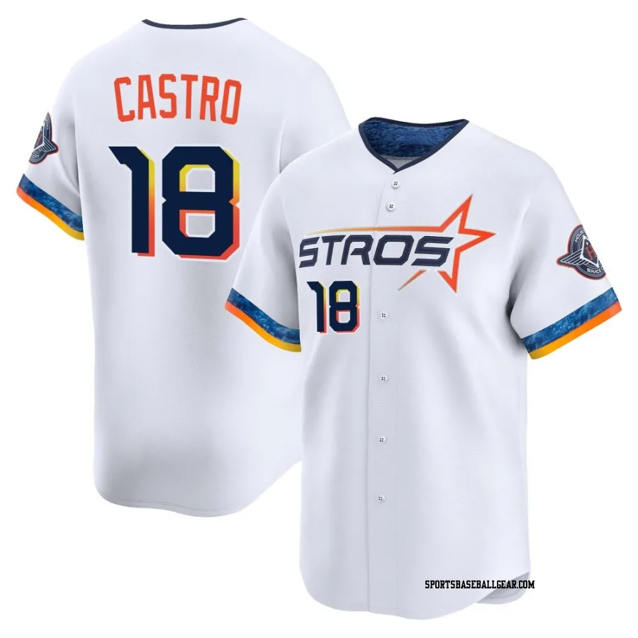 Jason Castro Youth Houston Astros White Limited 2025 City Connect Jersey