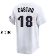 Jason Castro Youth Houston Astros White Limited Throwback Cooperstown Collection Jersey