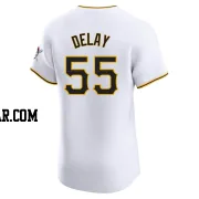 Jason Delay Men's Pittsburgh Pirates White Elite Home Jersey
