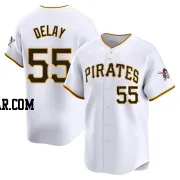 Jason Delay Men's Pittsburgh Pirates White Limited Home Jersey