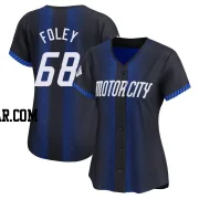 Jason Foley Women's Detroit Tigers Blue Limited 2024 City Connect Jersey
