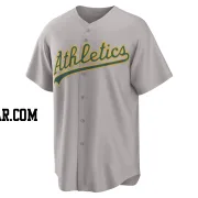 Jason Giambi Men's Oakland Athletics Gray Replica Away 2.0 Jersey