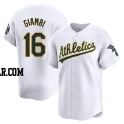 Jason Giambi Youth Oakland Athletics White Limited Home Jersey