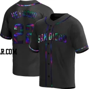 Jason Heyward Men's San Diego Padres Black Holographic Replica Alternate Jersey