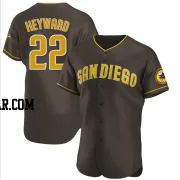 Jason Heyward Men's San Diego Padres Brown Authentic Road Jersey