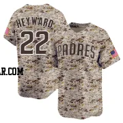 Jason Heyward Men's San Diego Padres Camo Limited 2nd Alternate Jersey