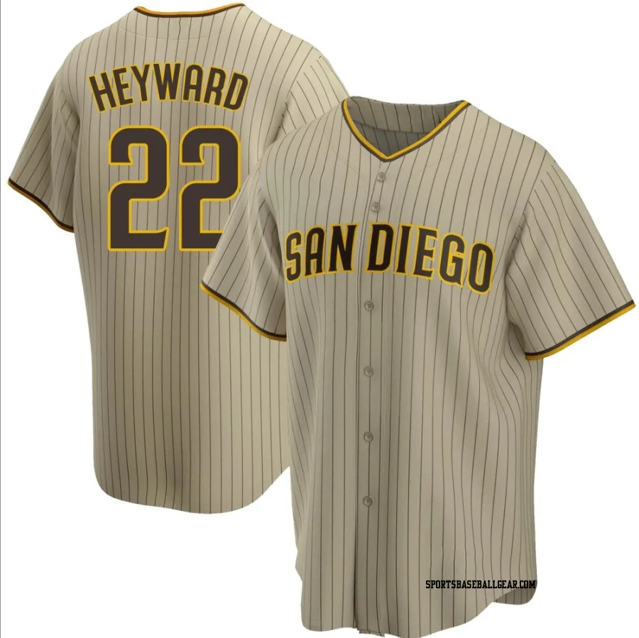 Jason Heyward Men's San Diego Padres Sand/Brown Replica Alternate Jersey