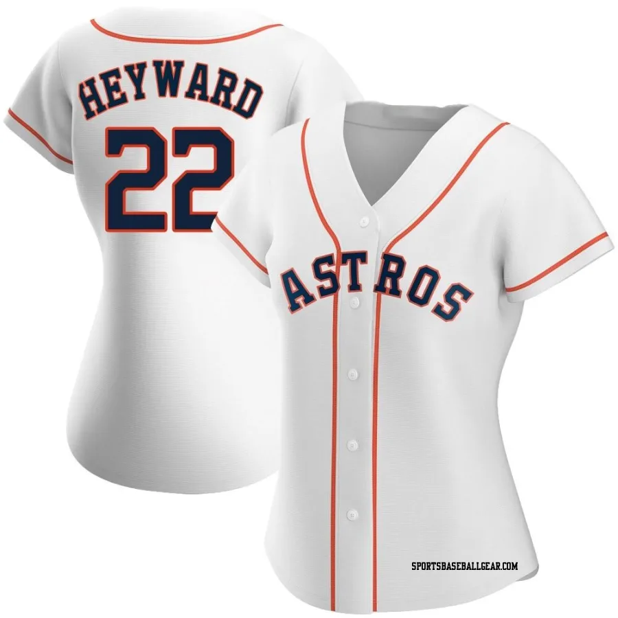 Jason Heyward Women's Houston Astros White Replica Home Jersey