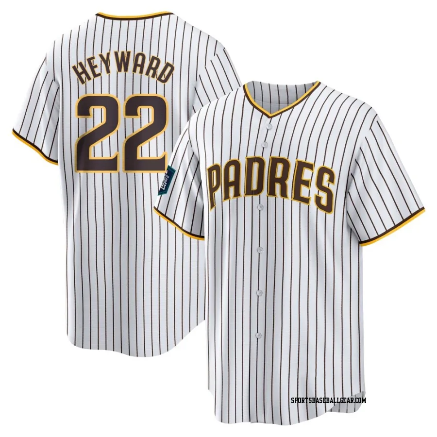 Jason Heyward Youth San Diego Padres White Replica 2024 World Tour Seoul Series Home Jersey