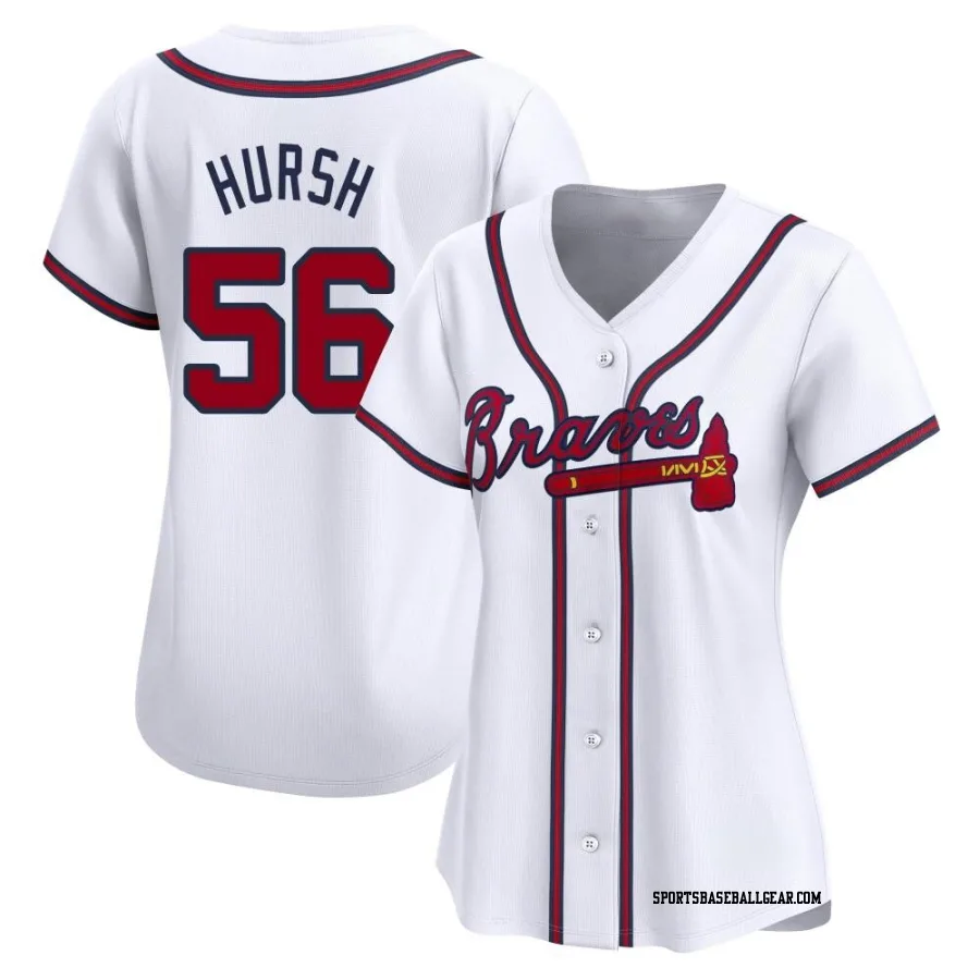 Jason Hursh Women's Atlanta Braves White Limited Home Jersey