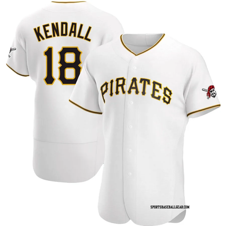 Jason Kendall Men's Pittsburgh Pirates White Authentic Home Jersey