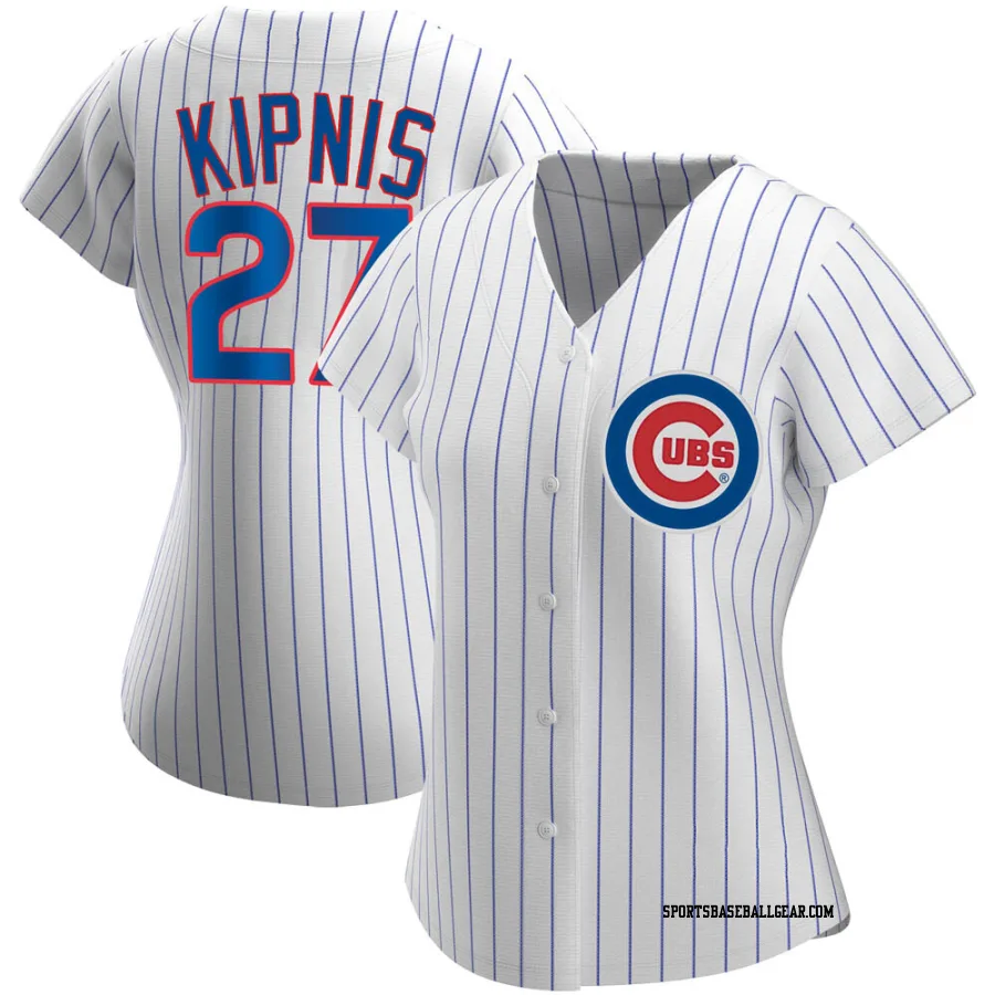 Jason Kipnis Women's Chicago Cubs White Authentic Home Jersey