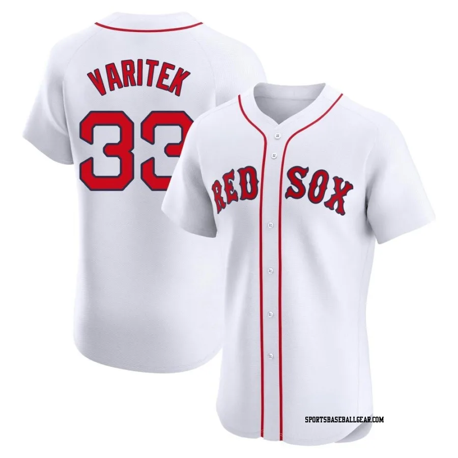 Jason Varitek Men's Boston Red Sox White Elite Home Jersey
