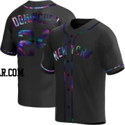 Jasson Dominguez Men's New York Yankees Black Holographic Replica Alternate Jersey