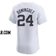 Jasson Dominguez Men's New York Yankees White Elite Home Jersey