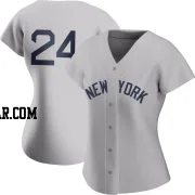 Jasson Dominguez Women's New York Yankees Gray Replica 2021 Field of Dreams Jersey