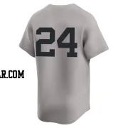 Jasson Dominguez Youth New York Yankees Gray Limited Away 2nd Jersey