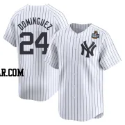 Jasson Dominguez Youth New York Yankees White Limited Yankee Home 2024 World Series Jersey