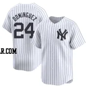 Jasson Dominguez Youth New York Yankees White Limited Yankee Home Jersey