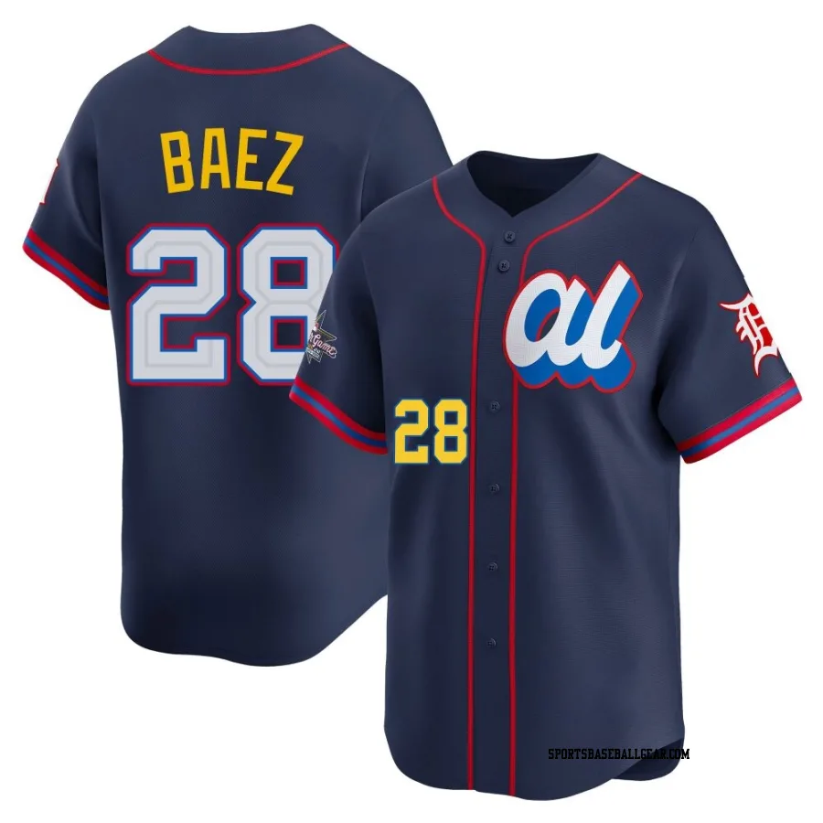 Javier Baez Men's Detroit Tigers Navy Limited American League 2025 All-Star Edition Jersey