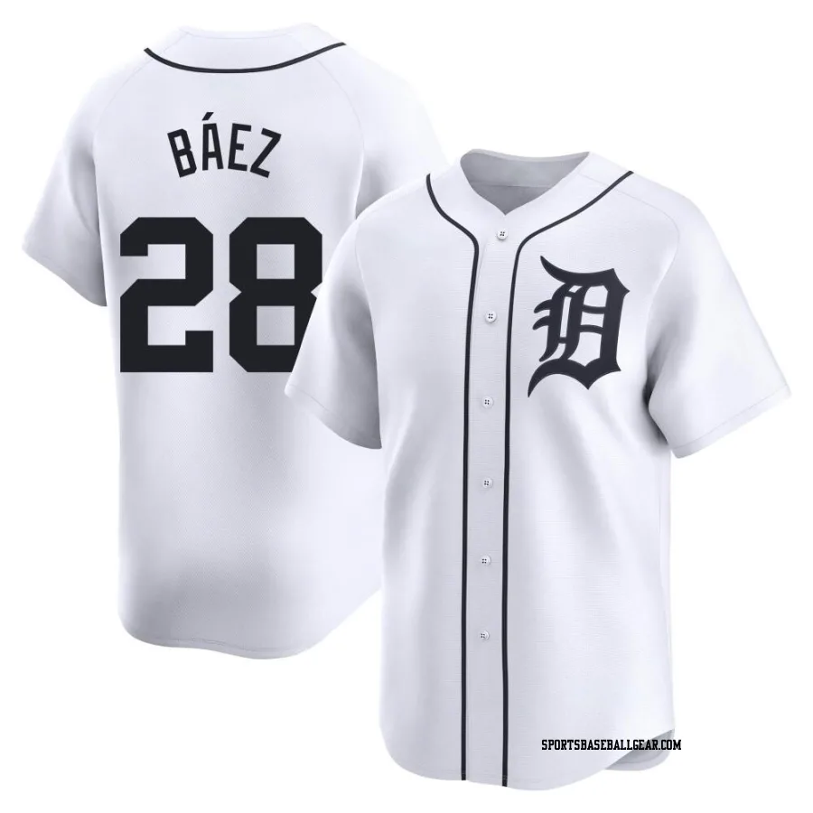 Javier Baez Men's Detroit Tigers White Limited Home Jersey