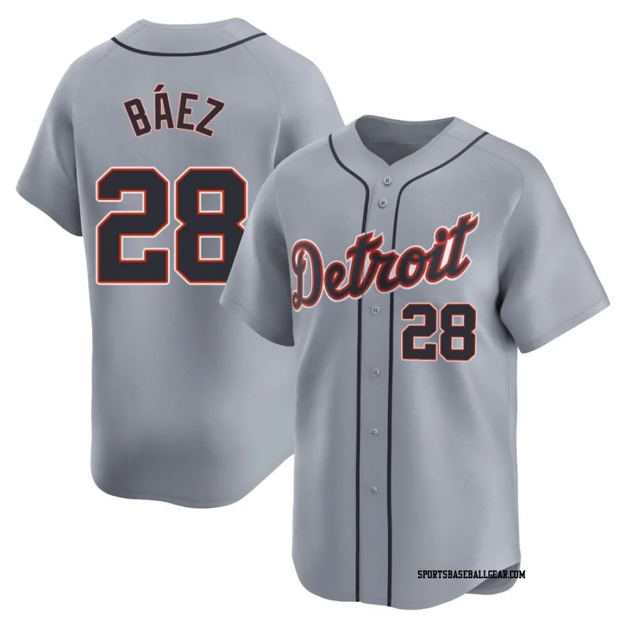 Javier Baez Youth Detroit Tigers Gray Limited Road Jersey
