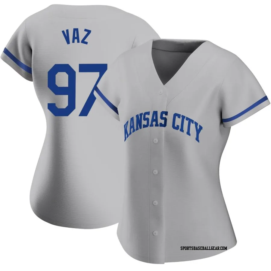 Javier Vaz Women's Kansas City Royals Gray Authentic 2022 Road Jersey