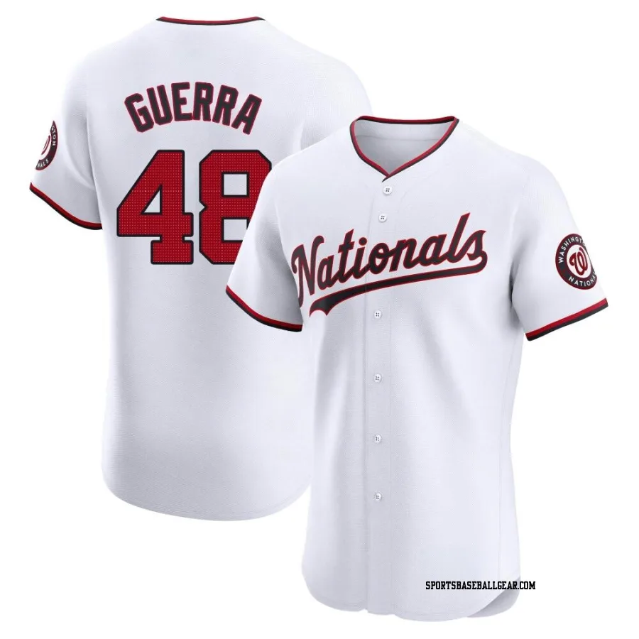 Javy Guerra Men's Washington Nationals White Elite Home Jersey