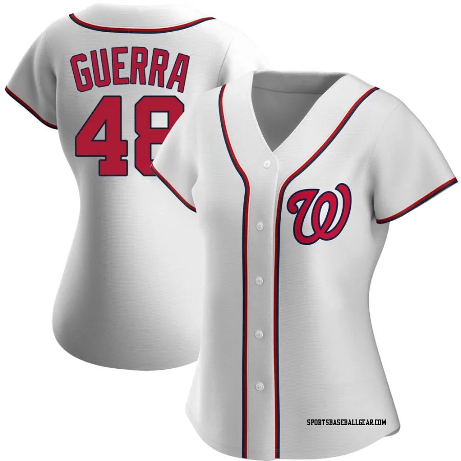 Javy Guerra Women's Washington Nationals White Authentic Home Jersey