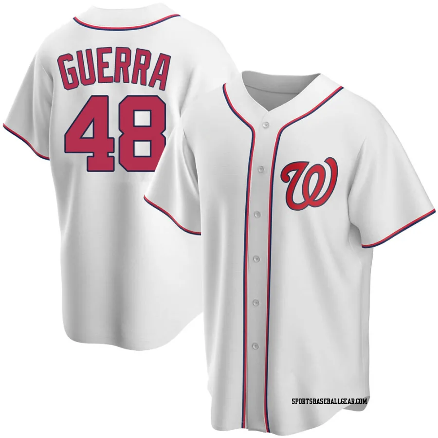Javy Guerra Youth Washington Nationals White Replica Home Jersey