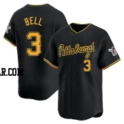 Jay Bell Men's Pittsburgh Pirates Black Limited Alternate Jersey