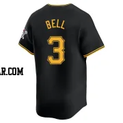 Jay Bell Men's Pittsburgh Pirates Black Limited Alternate Jersey