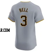 Jay Bell Men's Pittsburgh Pirates Gray Elite Road Jersey