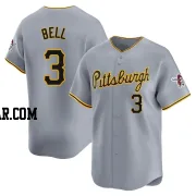 Jay Bell Men's Pittsburgh Pirates Gray Limited Away Jersey