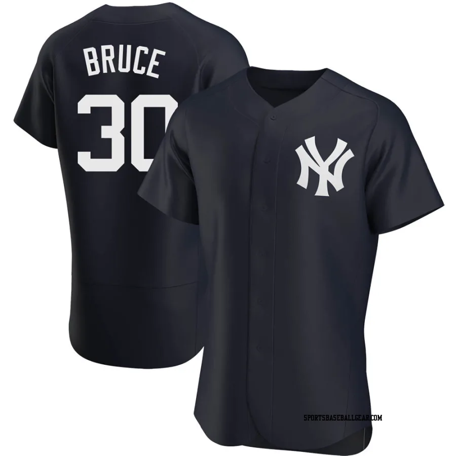 Jay Bruce Men's New York Yankees Navy Authentic Alternate Jersey