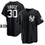 Jay Bruce Youth New York Yankees Black/White Replica Jersey