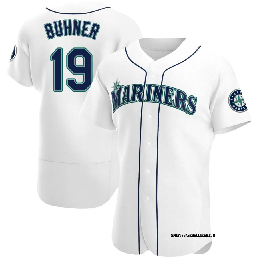 Jay Buhner Men's Seattle Mariners White Authentic Home Jersey