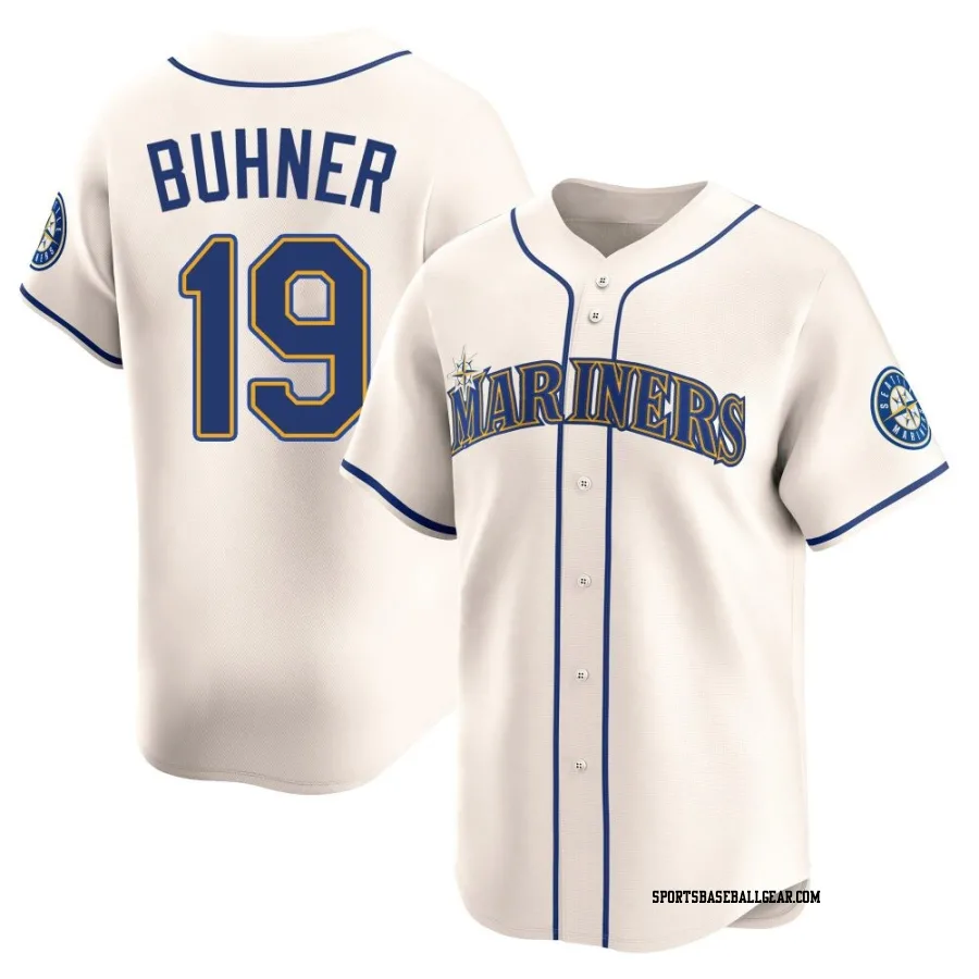 Jay Buhner Youth Seattle Mariners Cream Limited Alternate Jersey