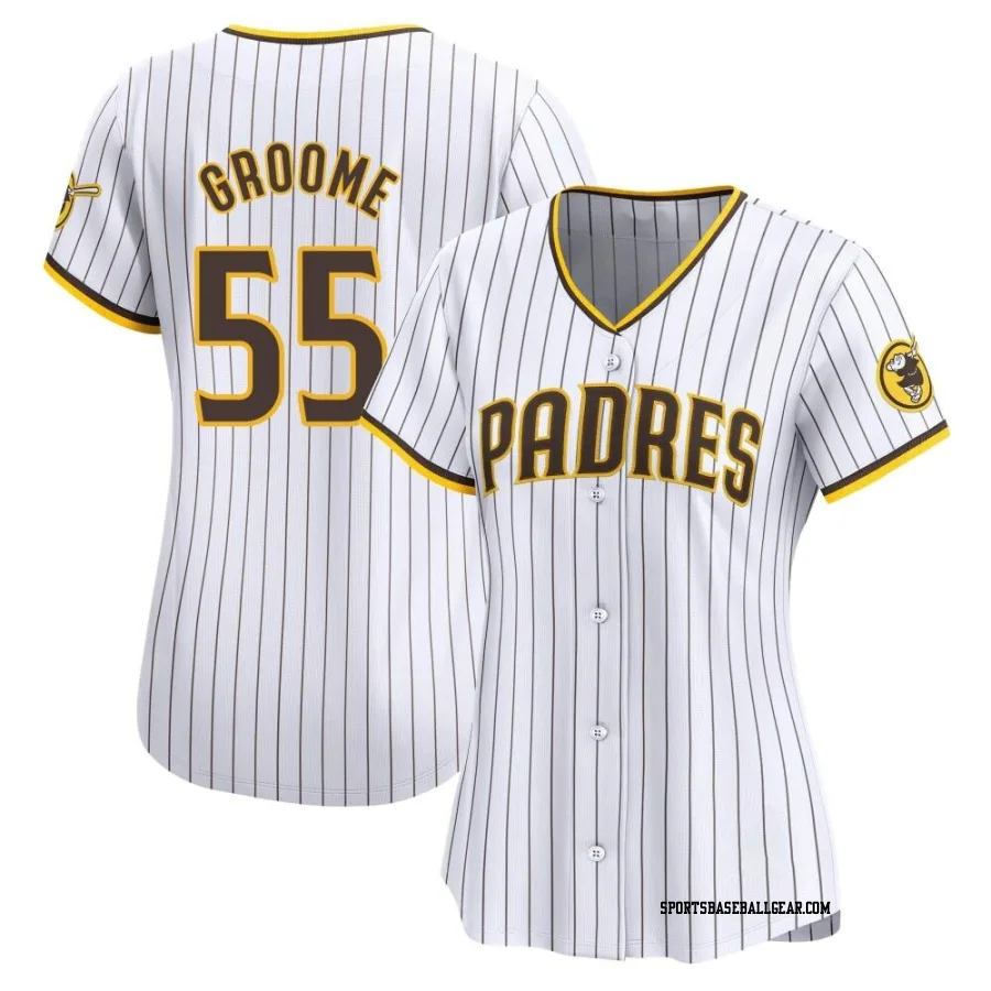 Jay Groome Women's San Diego Padres White Limited Home Jersey