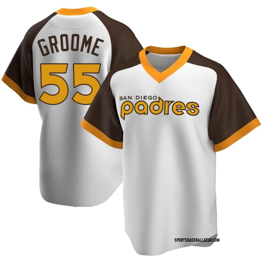 Jay Groome Youth San Diego Padres White Replica Home Cooperstown Collection Jersey