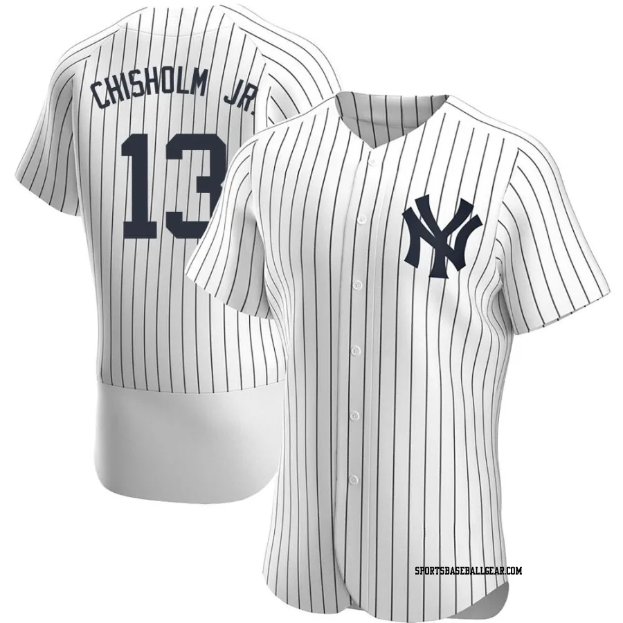 Jazz Chisholm Jr. Men's New York Yankees White Authentic Home Jersey