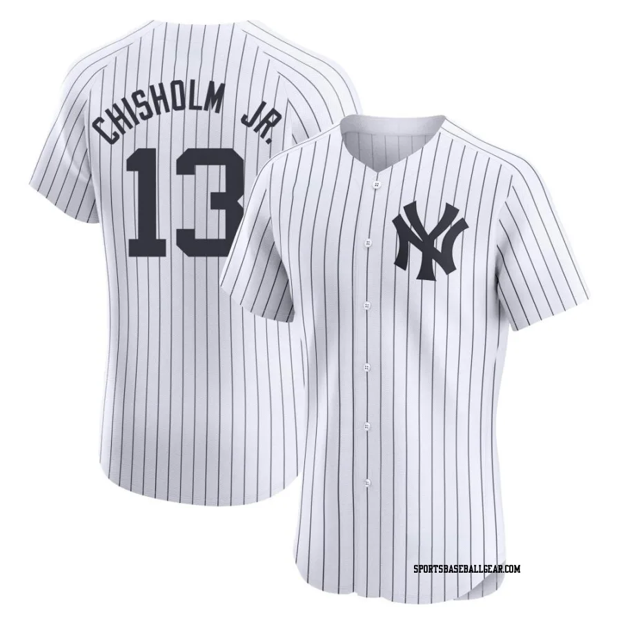 Jazz Chisholm Jr. Men's New York Yankees White Elite Home Jersey